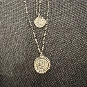 Amber Sceats Double Coin Necklace